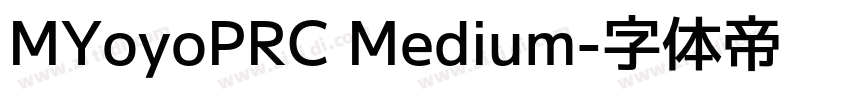 MYoyoPRC Medium字体转换